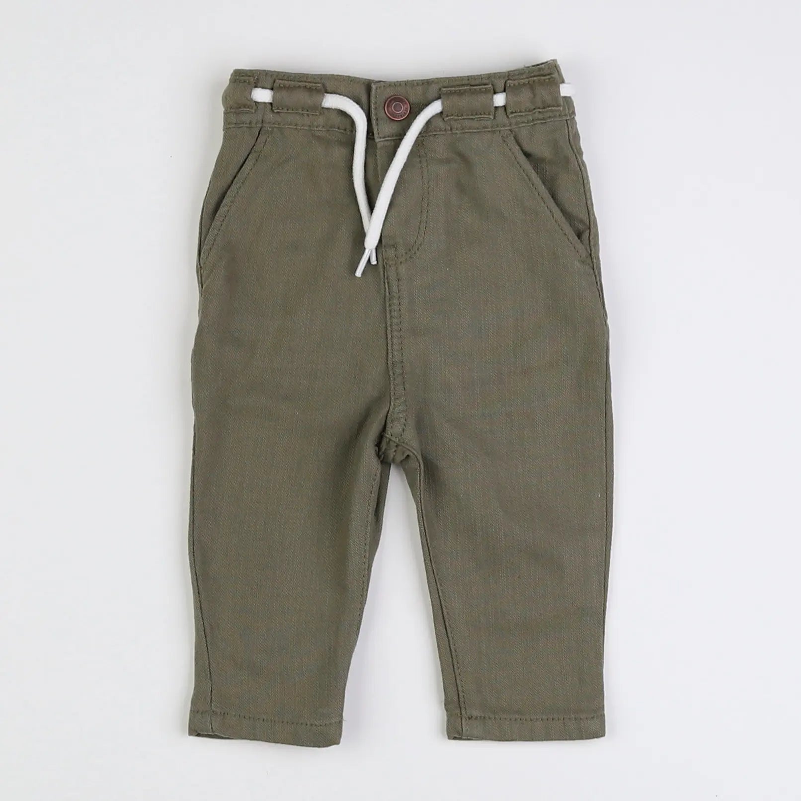 Vertbaudet - pantalon vert - 3 mois