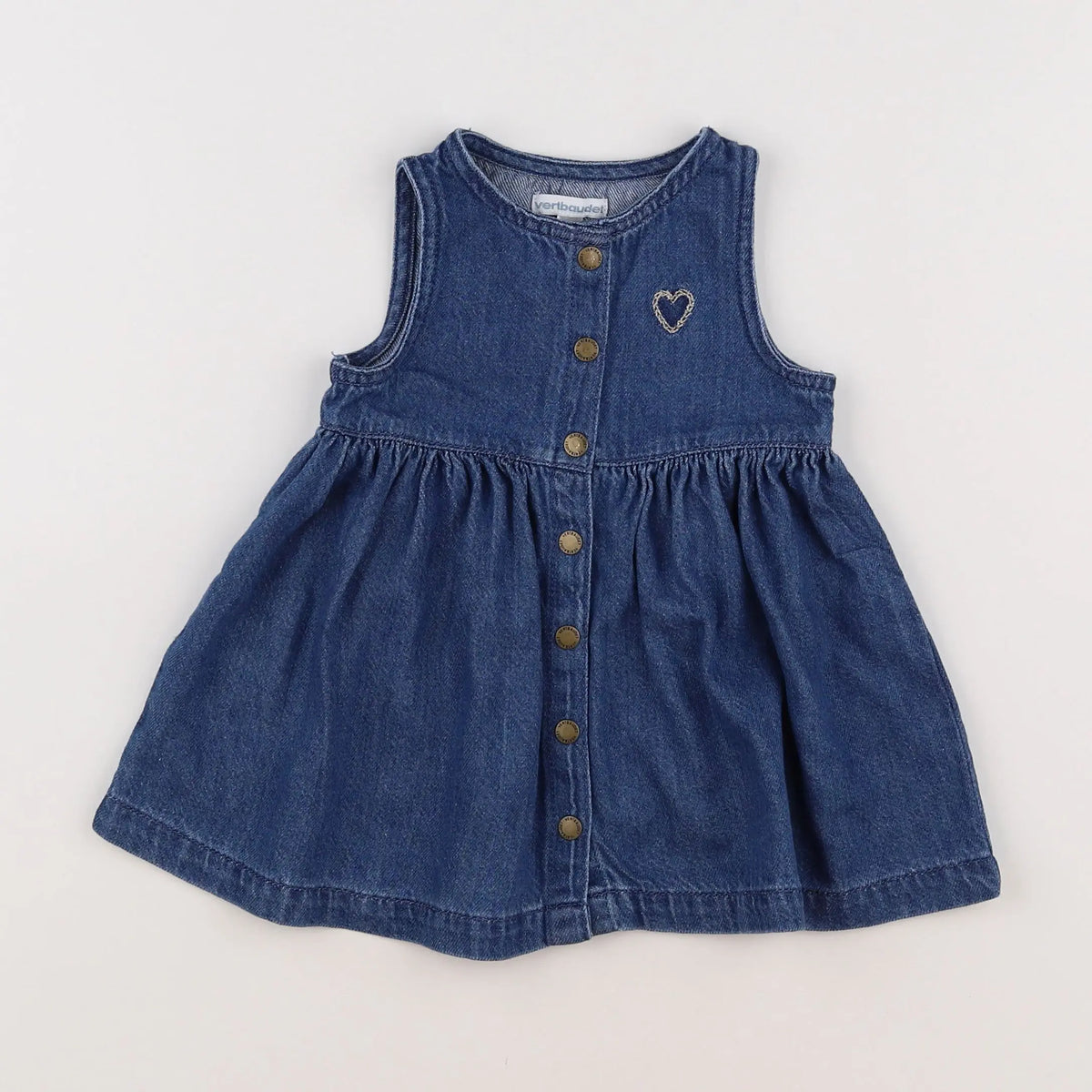 Vertbaudet - robe bleu - 12 mois
