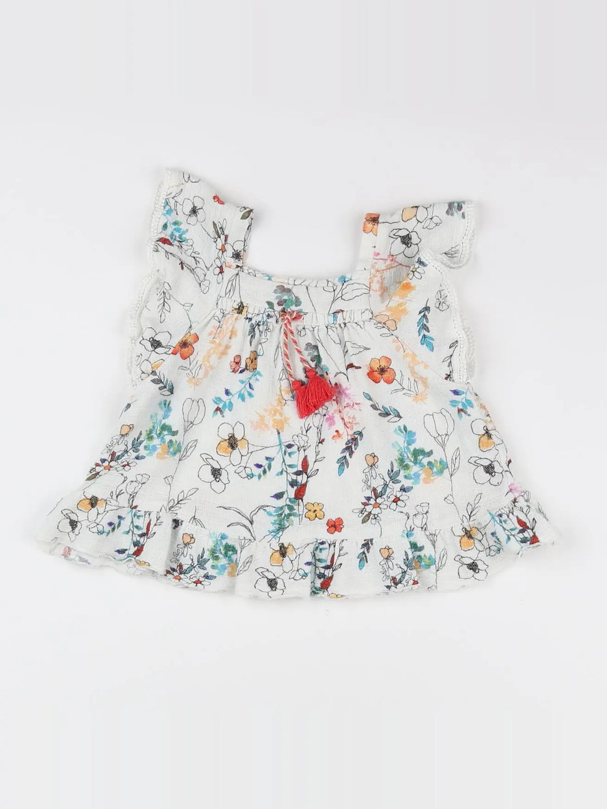 Zara - blouse gris, multicolore - 6/9 mois